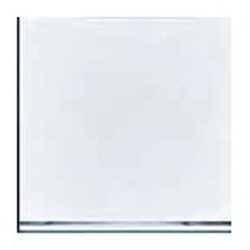PVC ceiling panel in gloss white, silver edge
