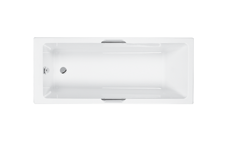 Carron Integra Twin Grip Single Ended Bath, plan view