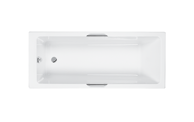 Carron Eco Integra Twin Grip Single Ended Bath, plan view