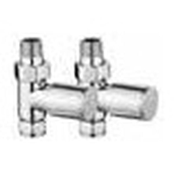 Radiator Valves (Pair) – Straight Chrome