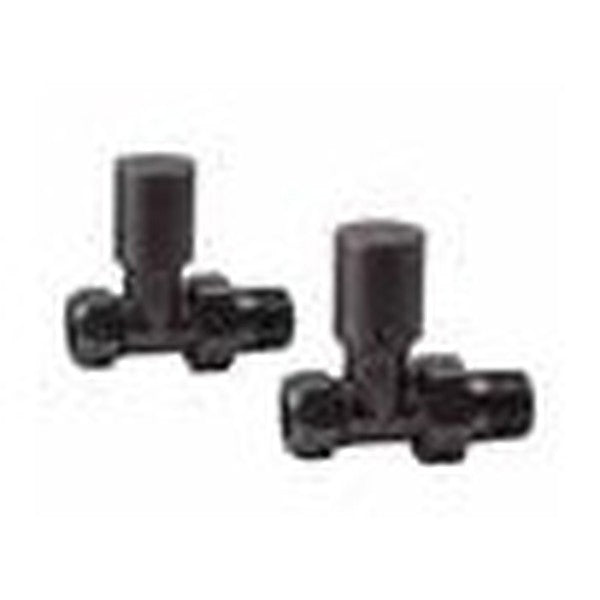 Radiator Valves (Pair) – Straight Gunmetal