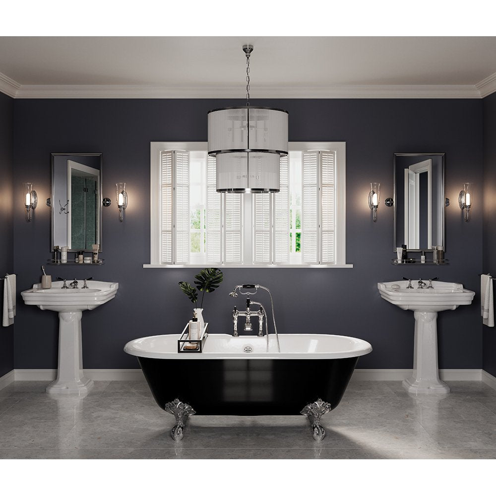 Regent Large Basin & Pedestal shown in a bathroom setting