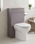 Rowan 500mm WC Unit, slate grey in a bright modern bathroom
