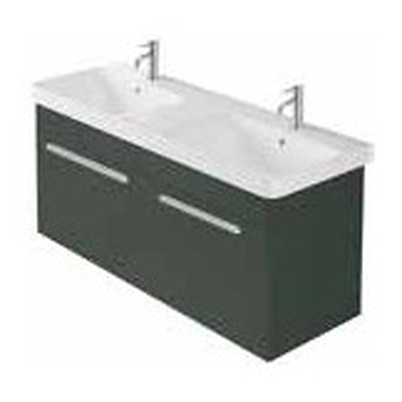 Sena Pro 1200mm Wall Hung Vanity Unit & Basin, 2 Drawers