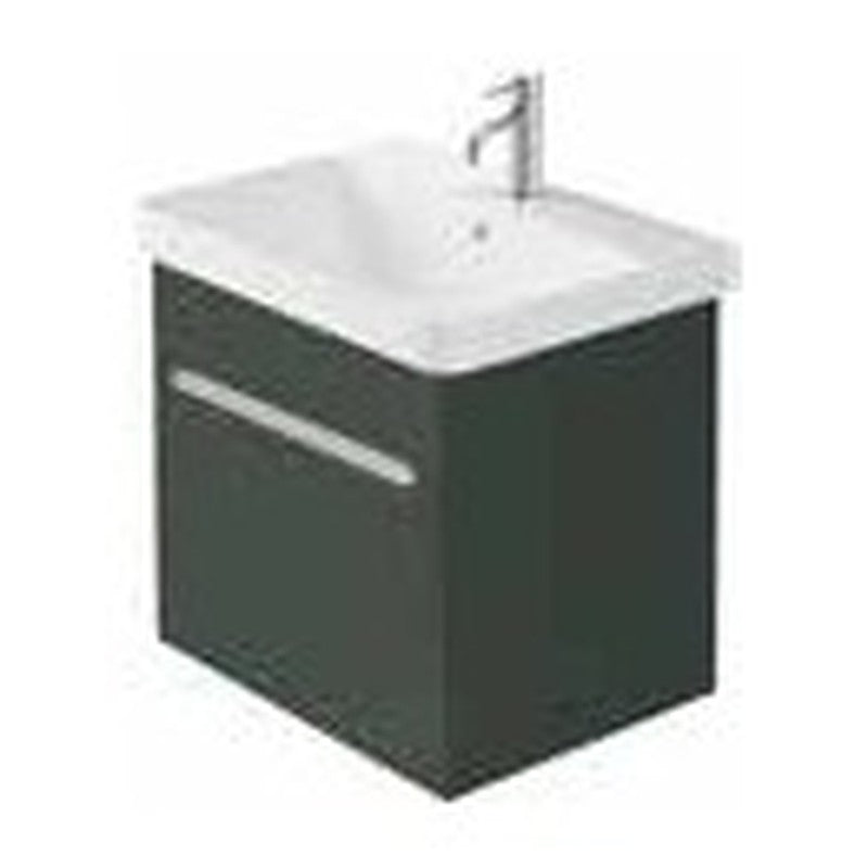 Sena Pro 600mm Wall Hung Vanity Unit & Basin, 1 Drawer