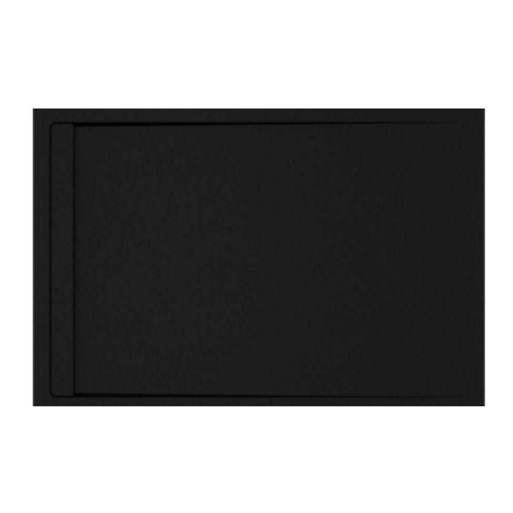 Serina Slate-Effect Shower Tray, in soft black