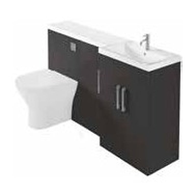 Serio 1500mm L-Shaped Combination Vanity & WC Unit with Basin