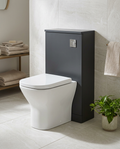 Serio 500mm Back to Wall WC Unit in a bright modern bathroom