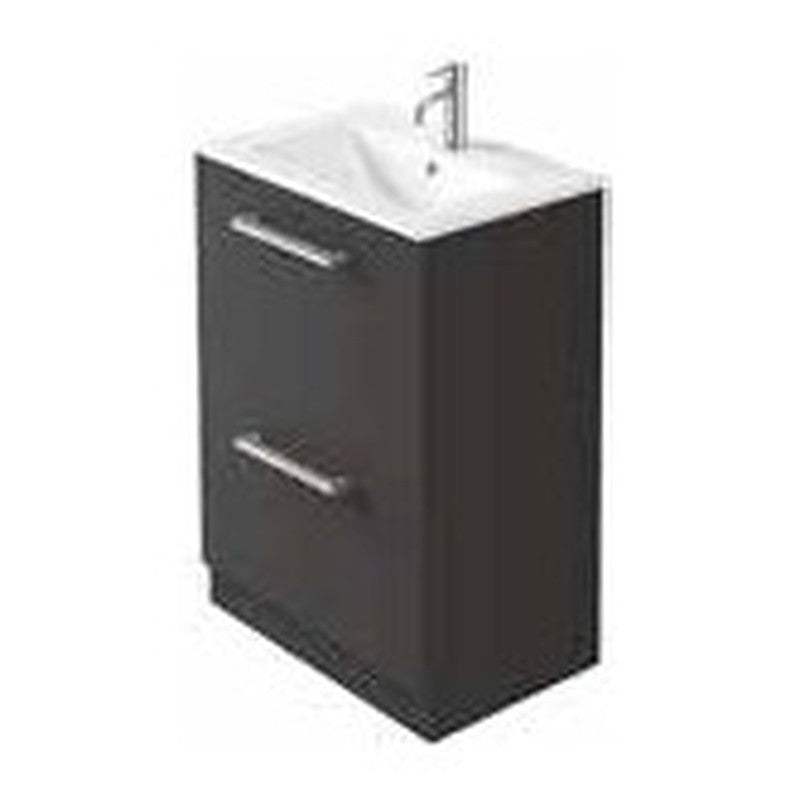 Serio 600mm Floorstanding Vanity Unit & Basin, 2 Drawers
