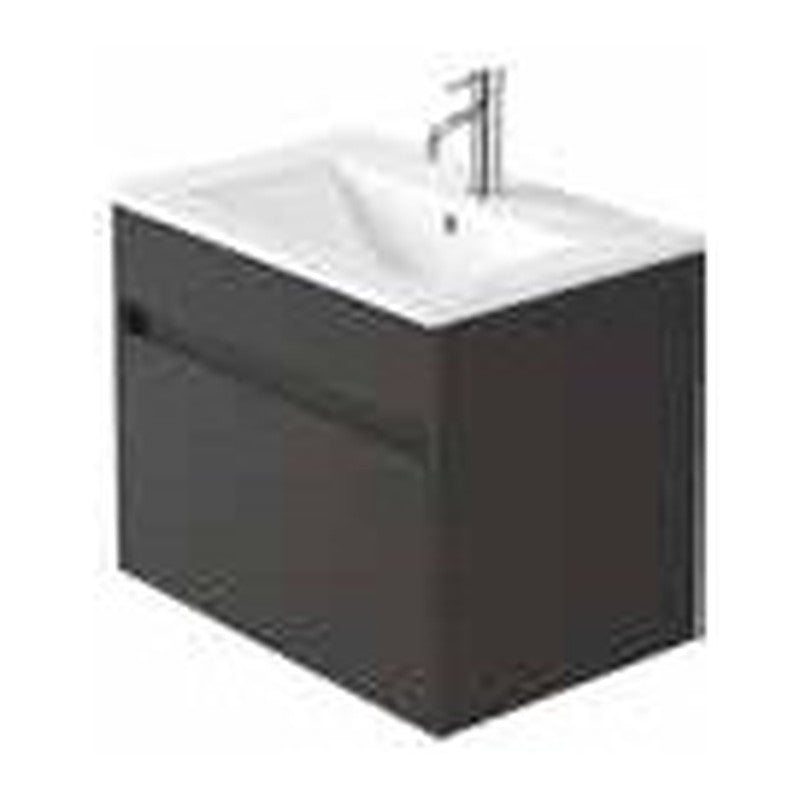 Serio 600mm Wall Hung Vanity Unit & Basin, 1 Drawer