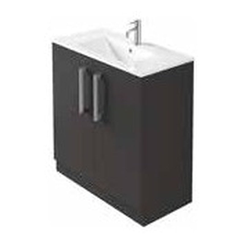 Serio 800mm Floorstanding Vanity Unit & Basin, 2 Doors