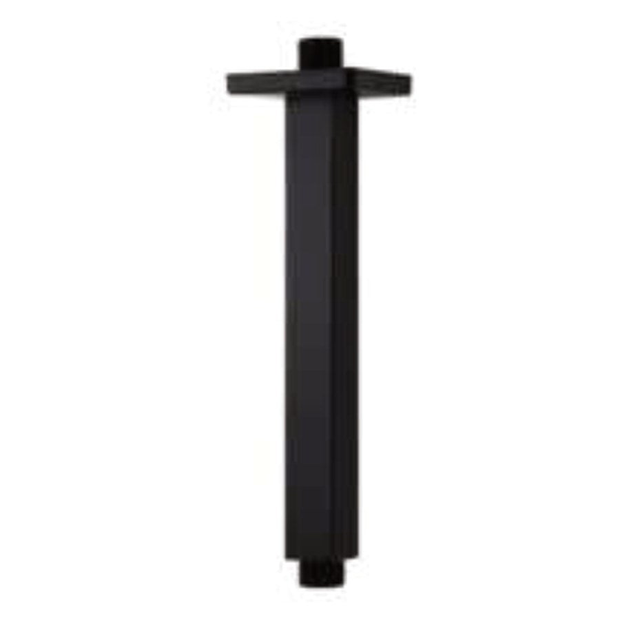 Ceiling & Wall Shower Arms, Matt black, Square ceiling arm