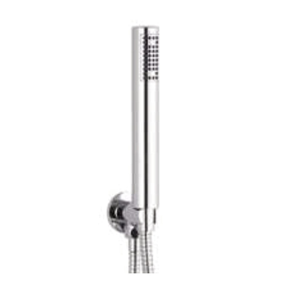 Shower Outlet Elbows with Bracket & Handset, Round, chrome