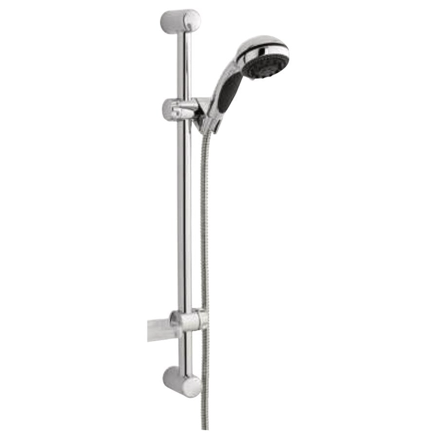 Shower Slide Rail Kits, Round 3-function handset, chrome, with soap tray