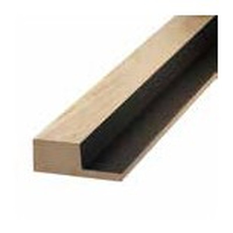 Slatted panel end cap in oak & black