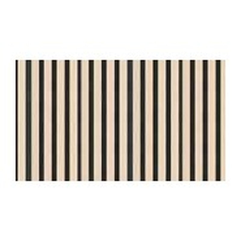 Slatted wall panel in oak & black