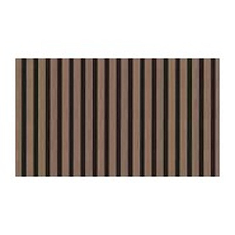 Slatted wall panel in walnut & black