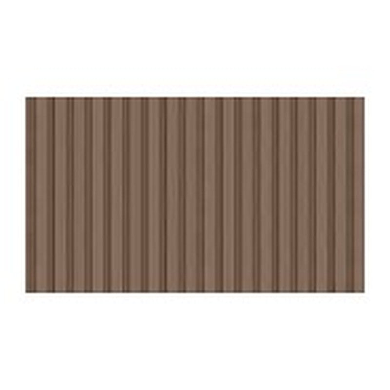 Slatted wall panel in walnut