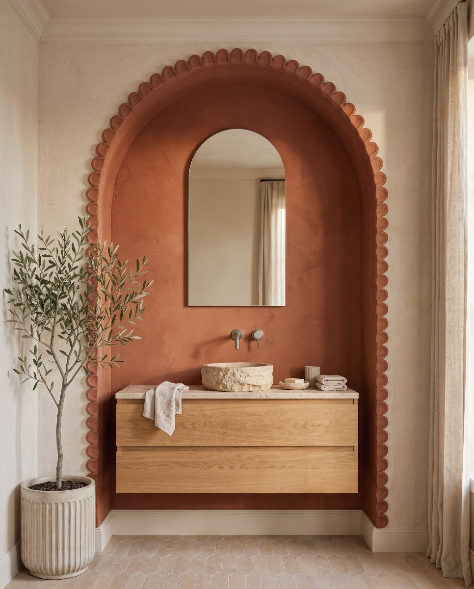 Slim Arch Mirror 50x90cm