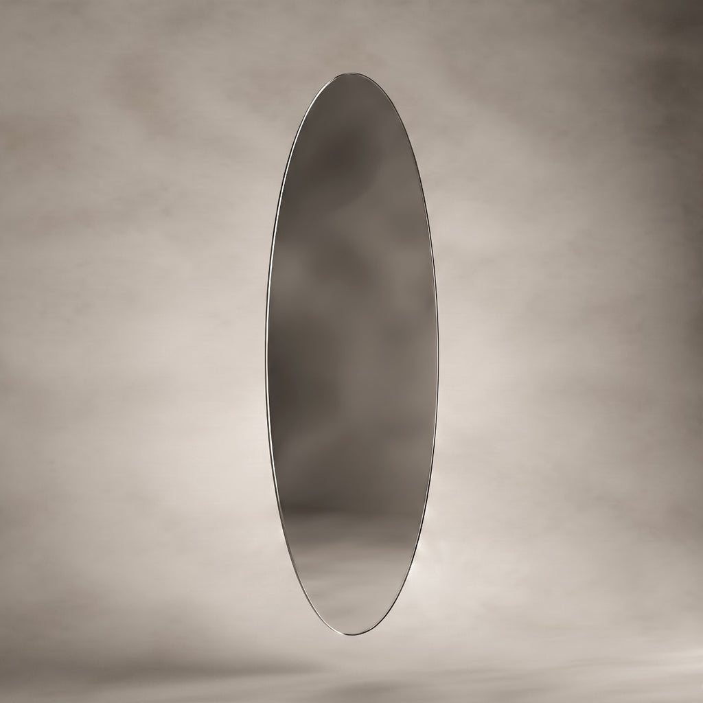 Slim Oval Mirror 45x100cm