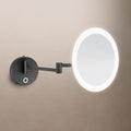 Sloane Round LED Magnifying Mirror Black