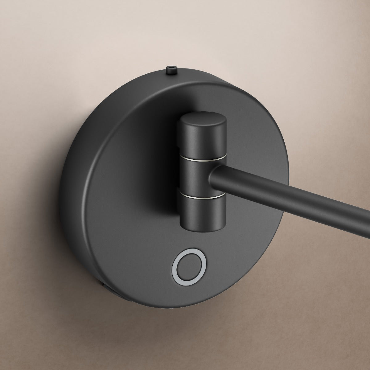 Sloane Round LED Magnifying Mirror Black