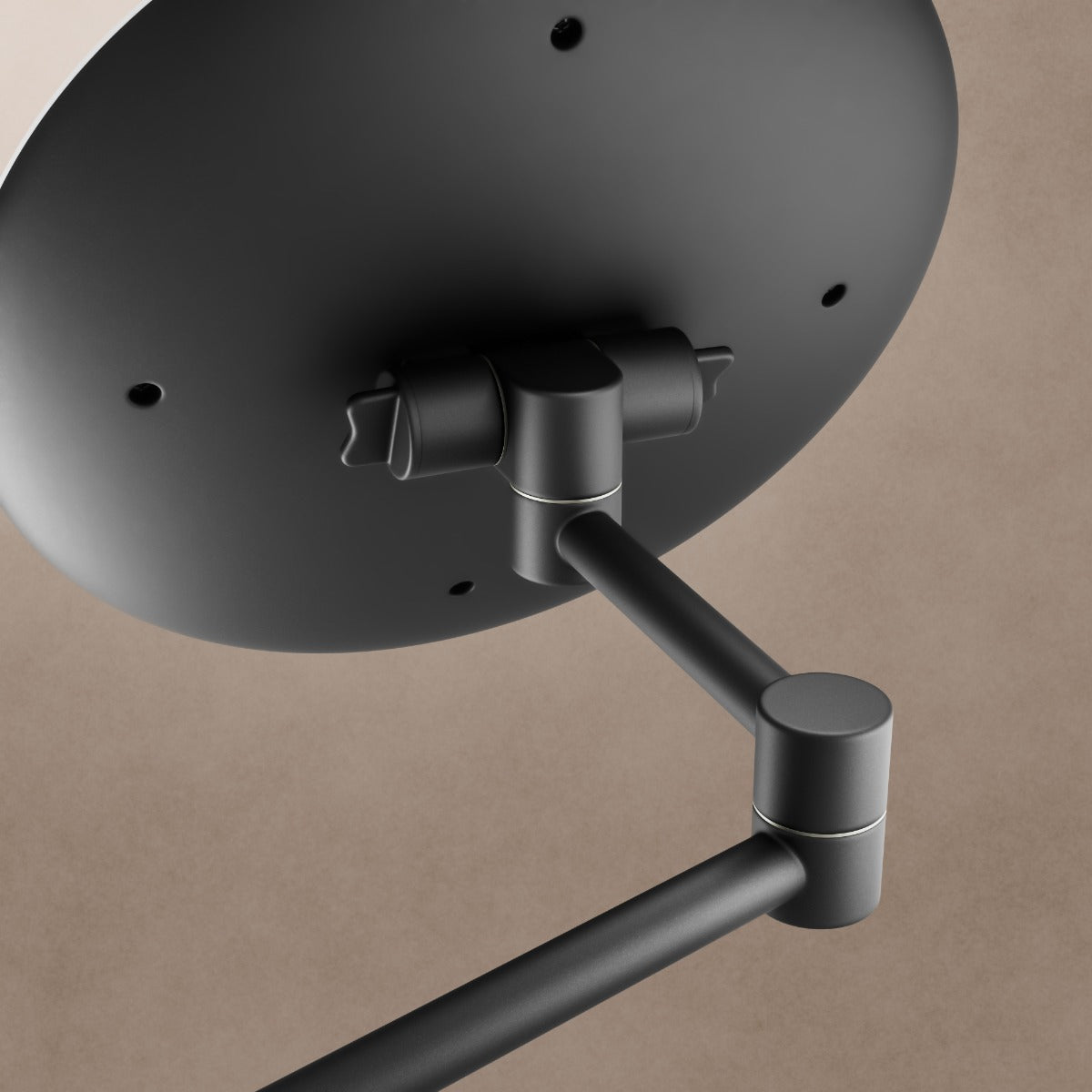 Sloane Round LED Magnifying Mirror Black