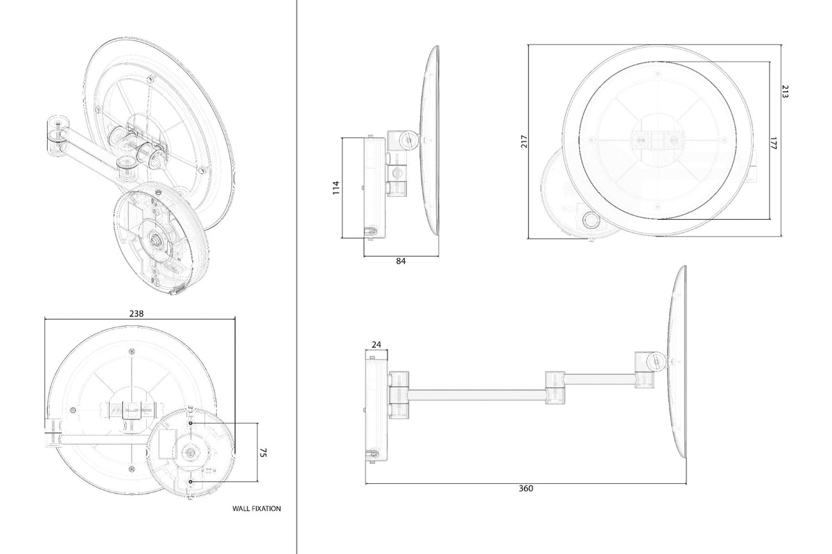 Sloane Round LED Magnifying Mirror Chrome