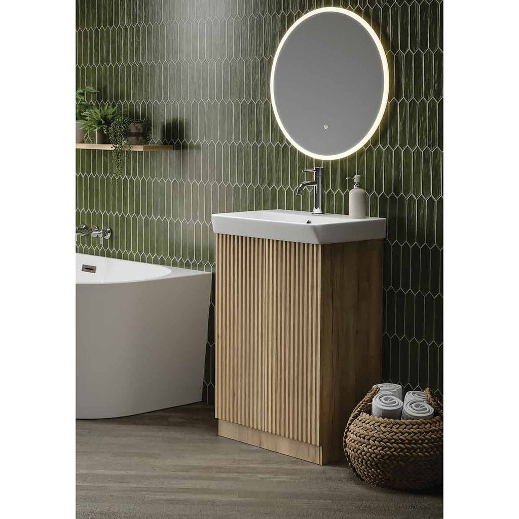 Sohana oak floorstanding vanity unit