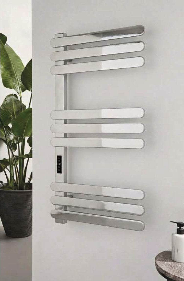 Sola Electric Heated Towel Rail, Chrome