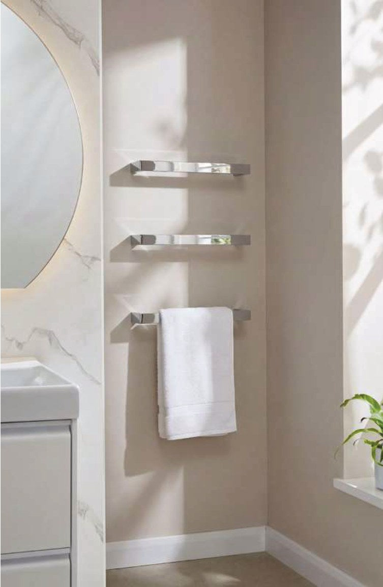 Solo 12V Electric Towel Rail, Chrome
