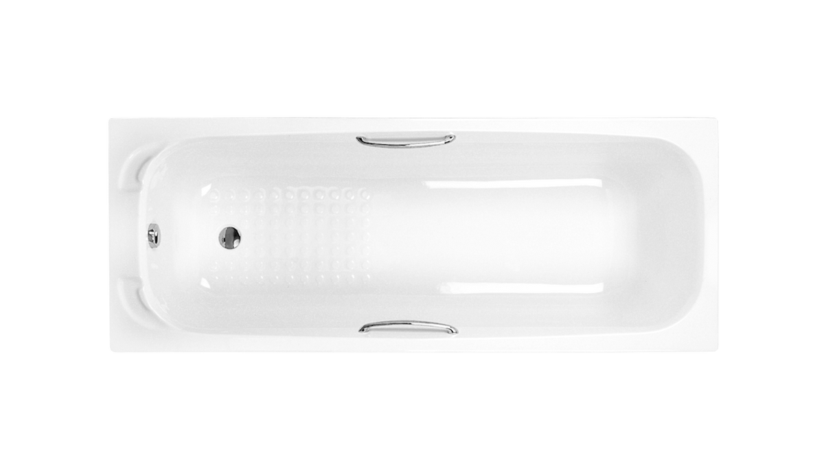 Carron Swallow Twin Grip Single Ended Bath, in a bathroom setting