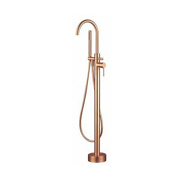 Synera Freestanding Bath Shower Mixer in brushed bronze