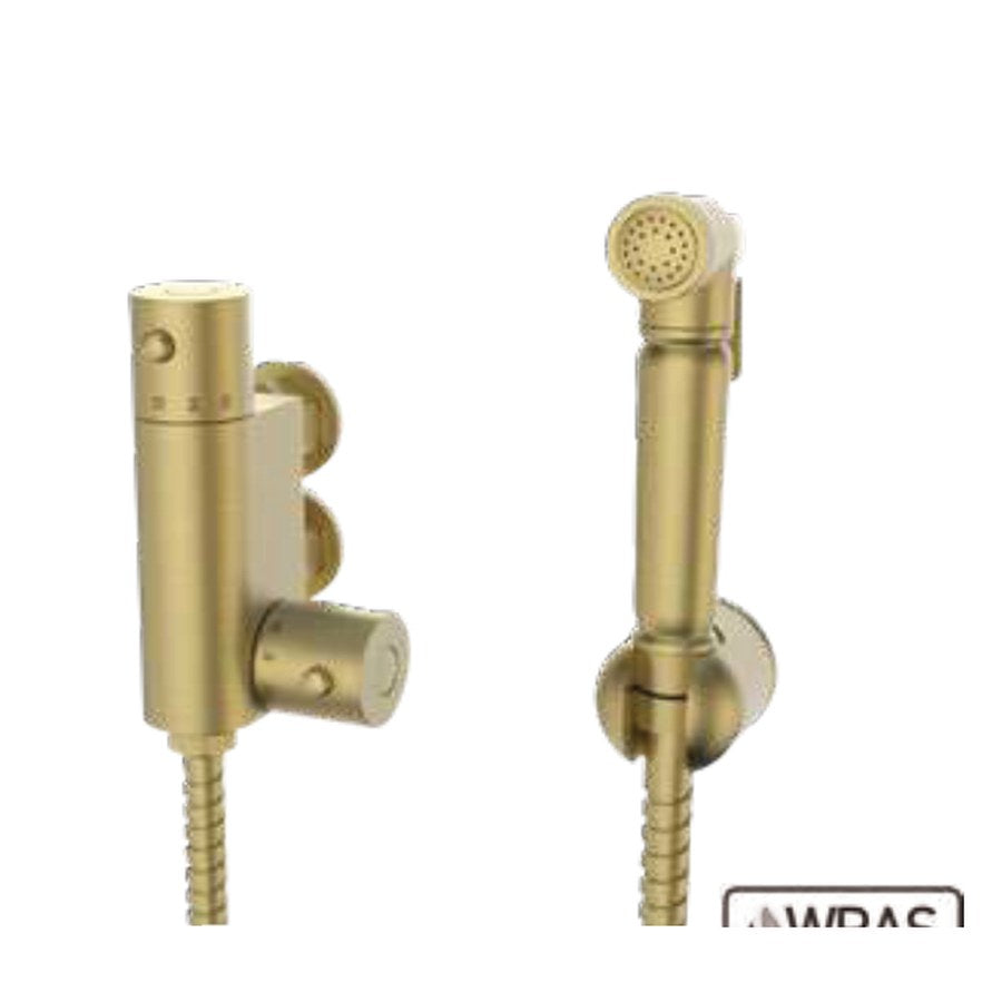 Thermostatic Douche Kits, Brushed brass
