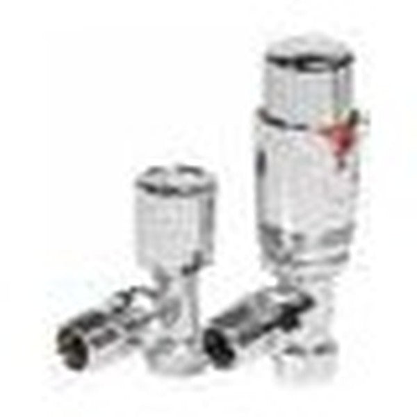 Thermostatic Radiator Valves (Pair) – Angled Chrome