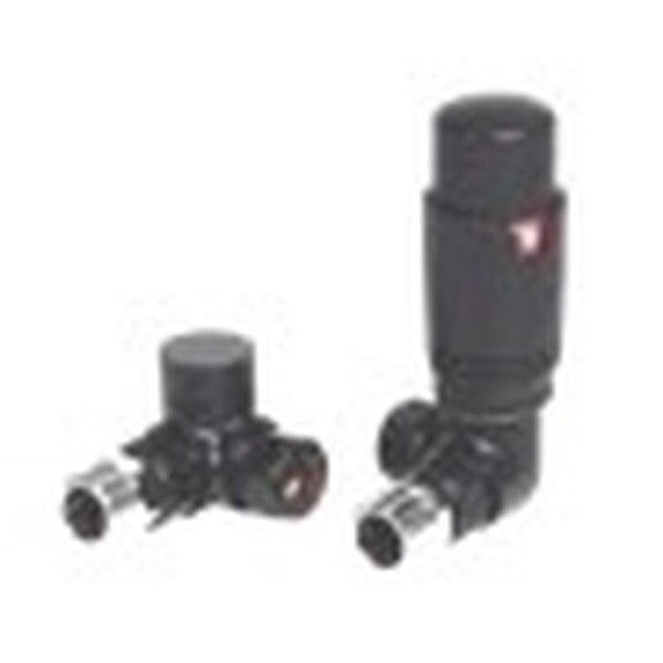 Thermostatic Radiator Valves (Pair) – Corner Anthracite