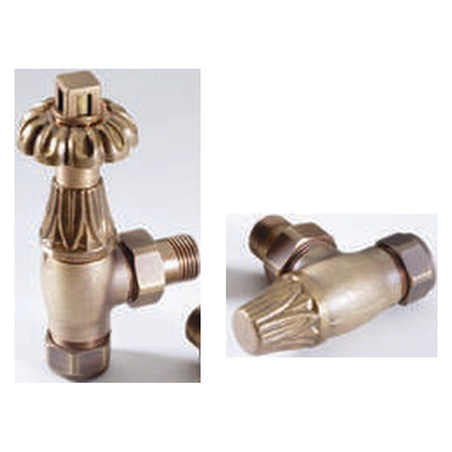 Traditional Radiator Valves, Nostalgia thermostatic twin valve pack