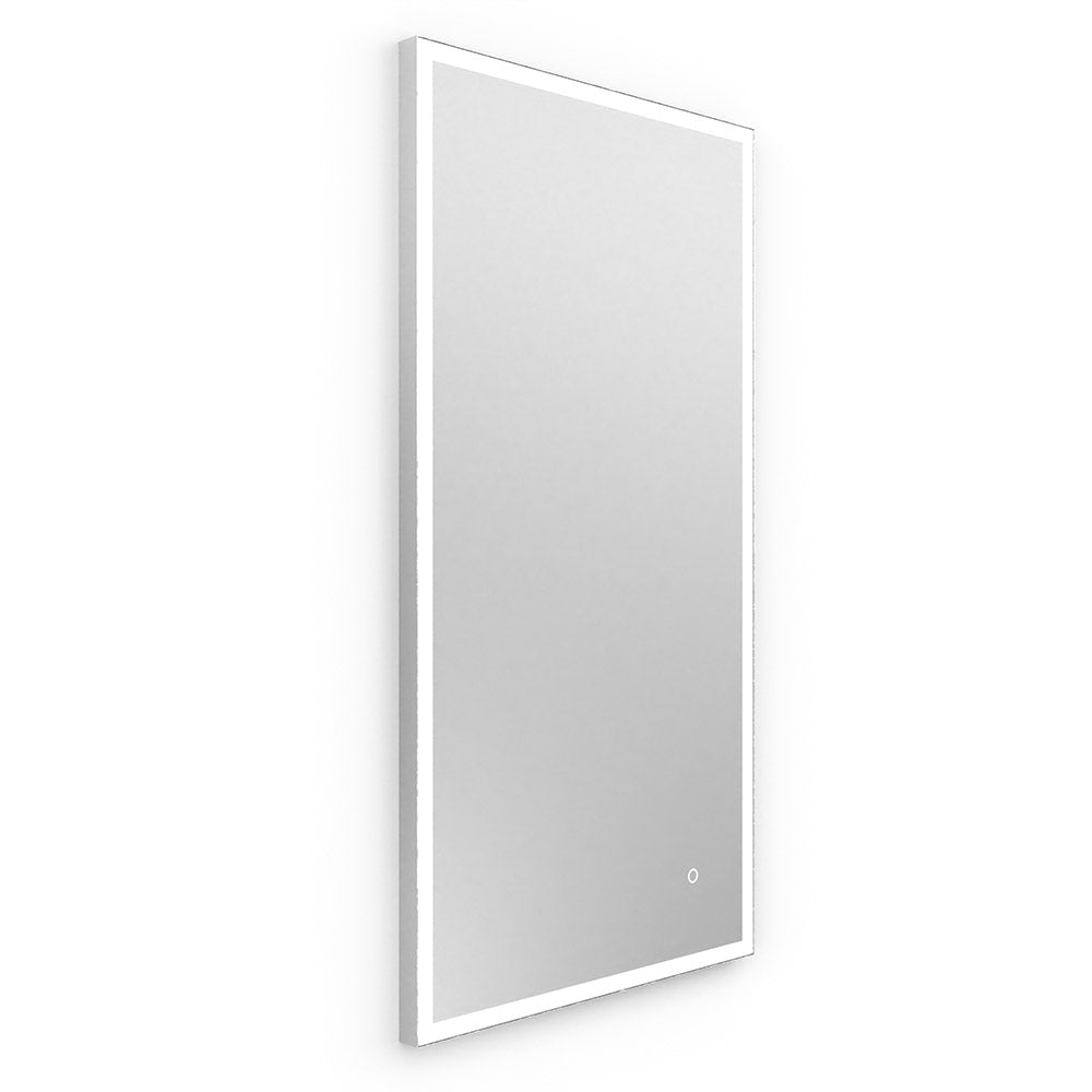 Tate Light Rectangular Mirror 40 Polished - 40x80cm