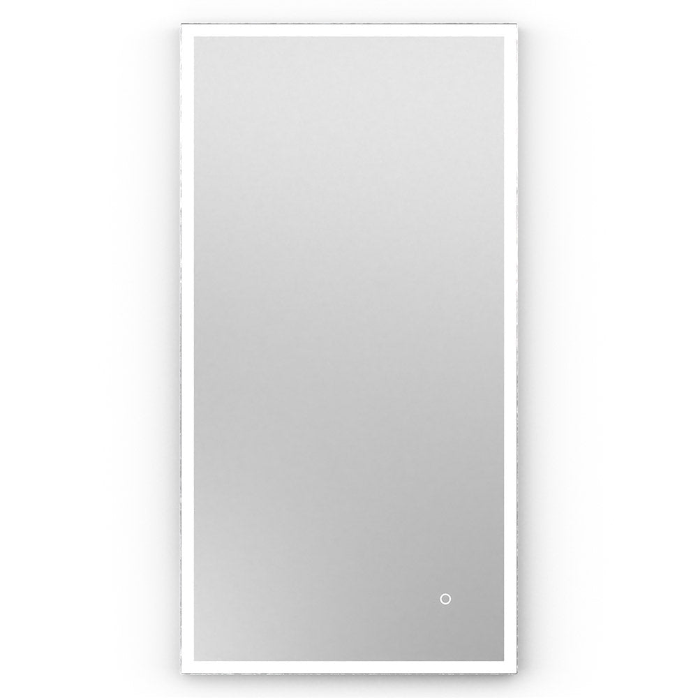 Tate Light Rectangular Mirror 40 Polished - 40x80cm