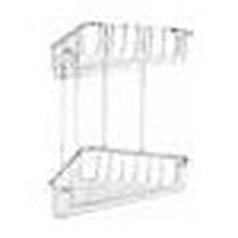 Two tier shower basket, corner, 305 x 275mm