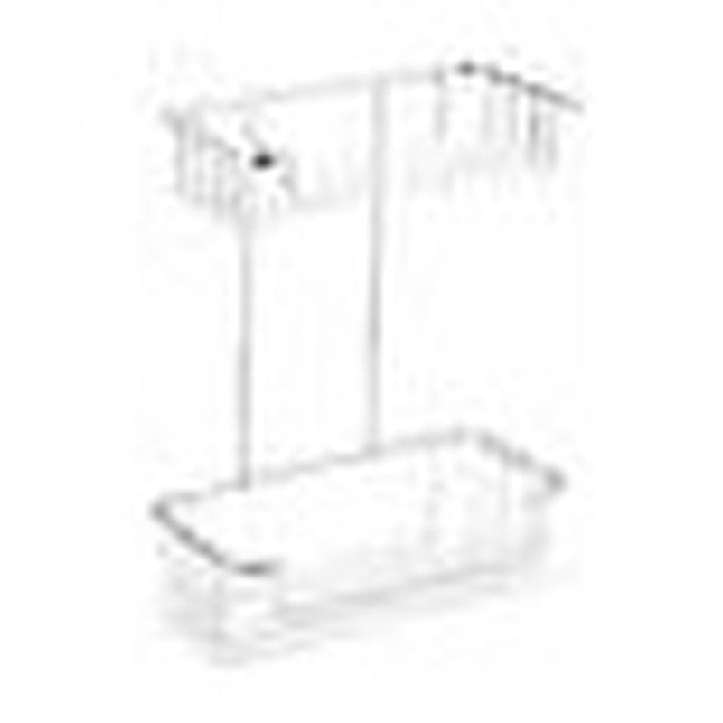 Two tier shower basket, wall, 315 x 250mm