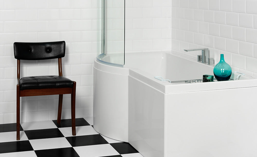 Carron Urban Shower Bath, in a bathroom setting