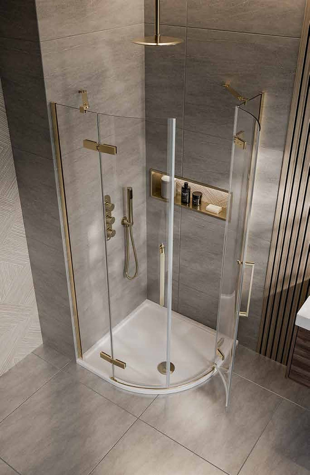 Vellora Quadrant Shower Enclosure, in a bathroom setting