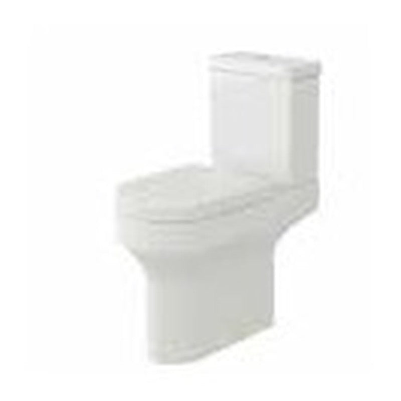 Verano close coupled toilet, comfort height open back