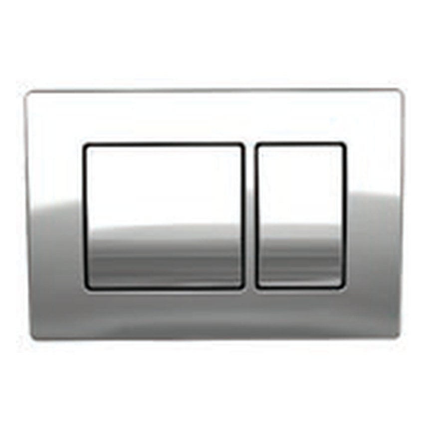 WC Frame Flush Plates – Square, chrome