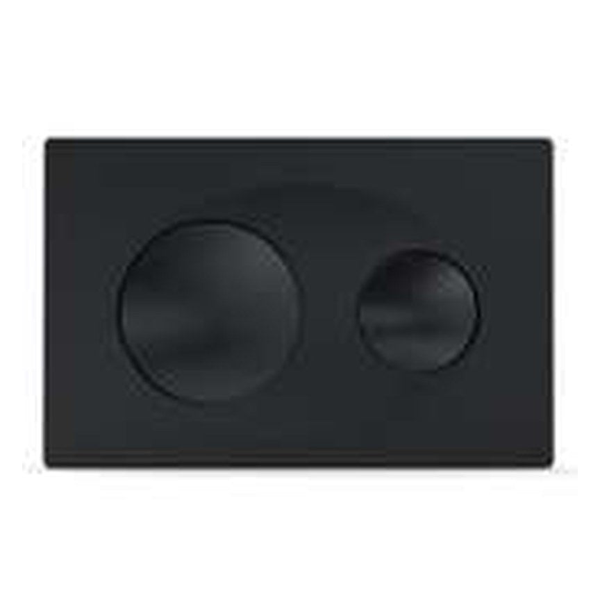 WC Frame Flush Plates – Round, matt black